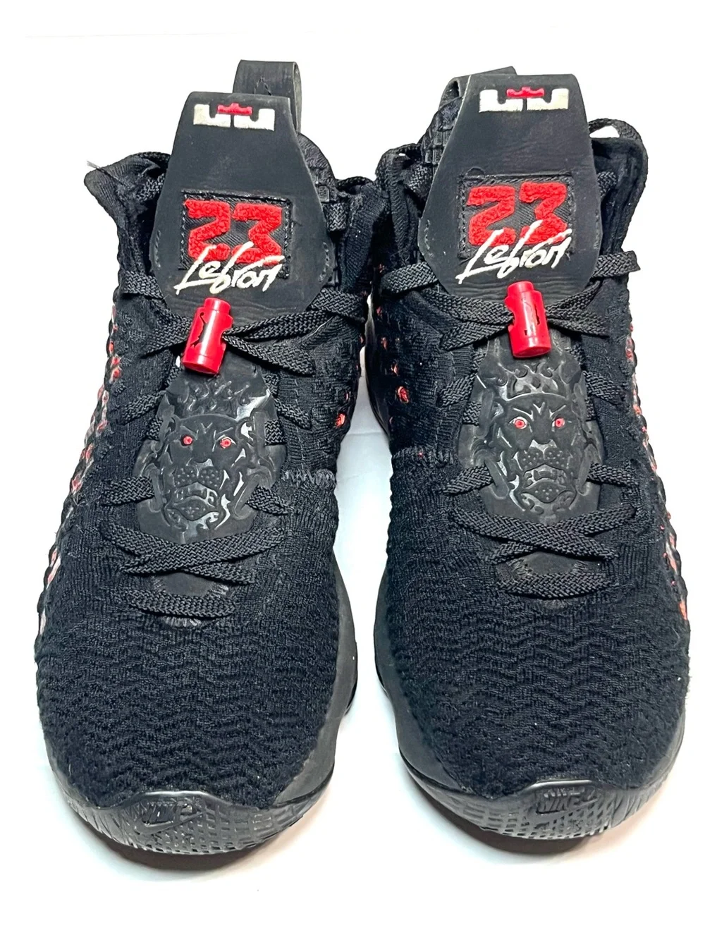 Nike Kids Black and Red LeBron Sneakers